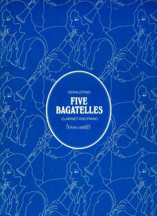 Gerald Finzi - Five Bagatelles,  Clarinet And Piano - Vintage Sheet Music