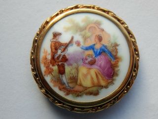 Large Authentic Flora Macdonald (stamped Fragonord) Cameo Pendant Vtg