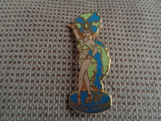 Vintage Nevada Jaycees Vegas Showgirl Hat Pin - - Lapel Pin 2 1/4 " Tall