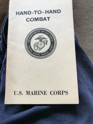 Hand - To - Hand Combat,  U.  S.  Marine Corps,  Navmc - 1146 - Ao3,  Vintage Paperback