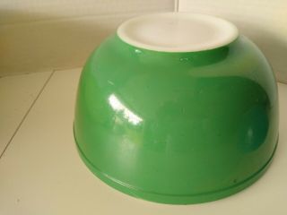Vintage Pyrex Green Primary Colors Mixing Bowl 403 2.  5 Qt