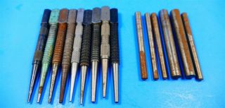 9,  Vintage Punches Silversmith Goldsmith Chasing Stamping Repousse Tools