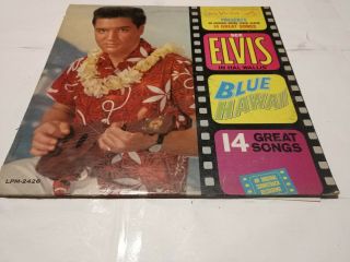 Vintage Elvis " Blue Hawaii " Sound Track Vinyl