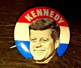 Vintage 1960 John F.  Kennedy Jfk Campaign Pin 1”
