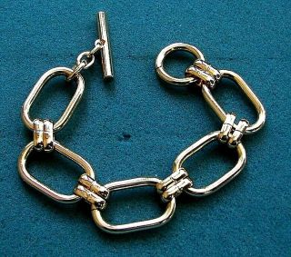 " French Links " Gold Tone Bracelet - Sarah Coventry Jewelry - Sara Cov - Vtg