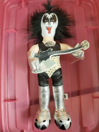 Kiss Gene Simmons Plush Vintage Toy Stuffed Figure Tag 2002