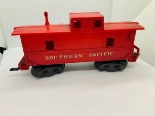 Vintage Louis Marx Southern Pacific Caboose Toy Train Red