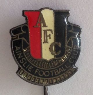 Ainslie Australian Rules Football Club Canberra Badge Pin Rare Afl Vintage (f1)