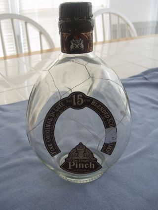 Vintage Empty Bottle From The Dimple Pinch 15 Year Old Blended Scotch