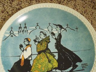 Vintage Newell Pottery Co Norman Rockwell When In Rome Decorative Plate 19922D 2