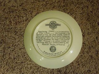 Vintage Newell Pottery Co Norman Rockwell When In Rome Decorative Plate 19922D 5