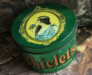 Vintage J.  Chein Chiclets Chewing Gum Tin Circa 1970s