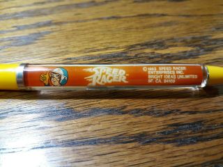 Vintage Floaty Pen 1983 Speed Racer Collectable 6 " Pen Made In Denmark D1