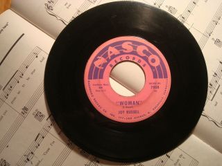 Joy Russell - Woman / My Little Honey Bee 45 Rpm Vintage Vinyl Record (vg, ) Rare