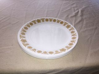 8 Vintage Corelle Butterfly Gold Harvest 10 1/4 Dinner Plates