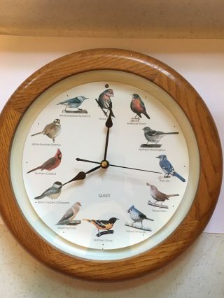 Vintage Mfa Singing Chirping Bird Clock 12 Different Sounds Testing &
