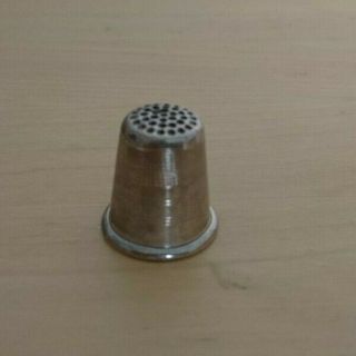 Stunning Solid Silver London Sewing Thimble 22mm Antique Vintage