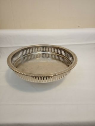 Vintage Silver Plated Gallery Tray,  9 " /23cm
