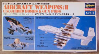 Hasegawa 1/72 Aircraft Weapons:ii Guided Bombs Vintage Plastic Model Kit