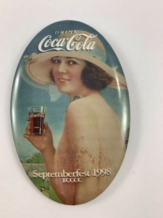 Vintage Septemberfest 1998 Drink Coca - Cola Pocket/purse Mirror