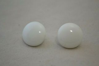 Vintage White Chunky Glass Beads Women 
