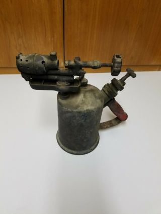 Vintage Clayton And Lambert Brass Gasoline Blow Torch Antique Steampunk Tools