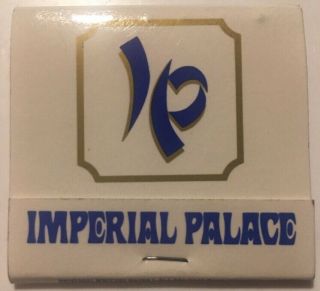 Imperial Palace Casino Hotel Las Vegas Nevada Vintage Matchbook Unstruck