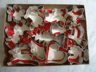 Vintage Tin Cookie Cutters For All Party Occasions Holidays 12 2