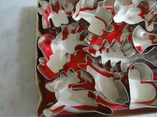 Vintage Tin Cookie Cutters For All Party Occasions Holidays 12 3