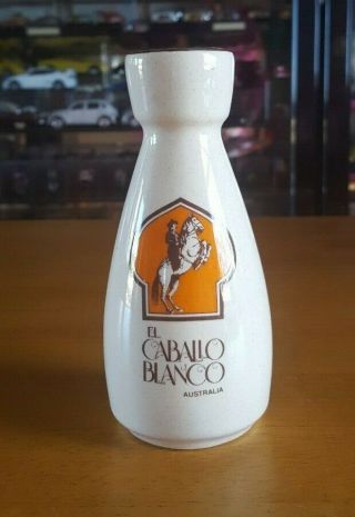 Vintage El Caballo Blanco Bud Vase Ceramic Souvenir Collectable Swan Art Pottery