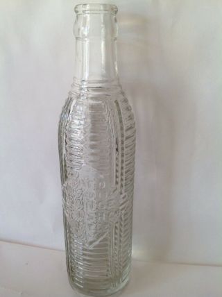 1 Vintage Orange Crush Soda Bottle,  8 Ounce,  Clear,
