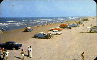 Mexico 1943 Tuxpan,  VER North Beach Chrome Postcard 80Cts stamp Vintage Post Card 2