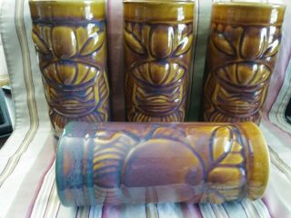 Vintage Tiki Bar Tumblers By Libbey Set Of Four Hot Item Right Now - L@@k