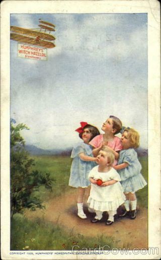 Advertising Humphreys Witch Hazel Oil Antique Postcard Vintage Post Card