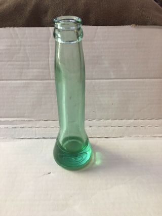 Vintage 1920’s Coca - Cola Premix Test Glass Bottle Green 7 3/4 Inches Excellant