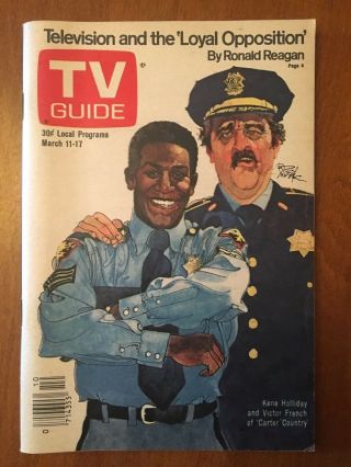 1978 Vintage Carter Country Tv Guide - No Mailing Label - Memphis Edition