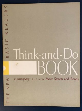 Think - And - Do Workbook Vintage 1956