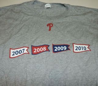 Philadelphia Phillies Opening Night 2011 Shirt Xl Vtg Sga Pennants