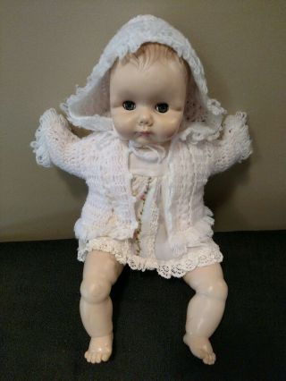 Antique Vintage 1977 Effanbee Baby Doll,  15 " Long