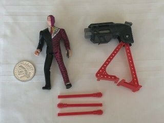 Vintage 1993 Batman Forever Two - Face With Cannon And Coin 5 " Figure Kenner