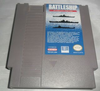 Vintage Nintendo Entertainment System,  Nes Game Battleship