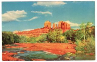 Vintage Postcard Arizona Castle Rock Formation Oak Creek Canyon Ray Manley