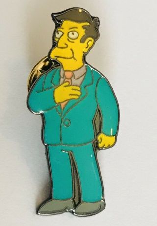 School Principal Skinner The Simpsons Cartoon Pin Badge Rare Vintage (d8)