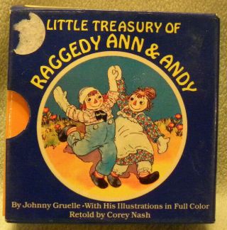 Little Treasury Of Raggedy Ann & Andy Mini Book Set 6 Vintage 1984 Vintage Books
