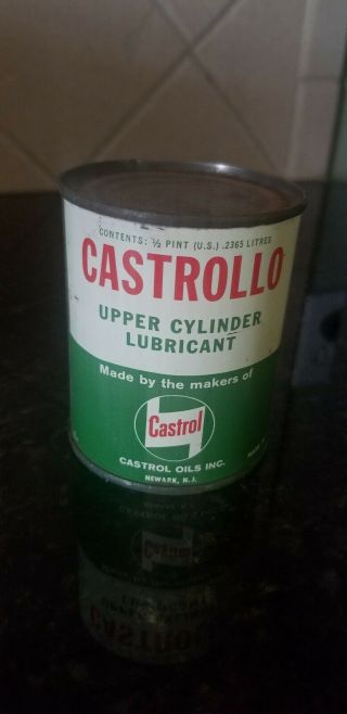 Vintage Castrol Castrollo Upper Cylinder Lubricant,  1/2 Pint