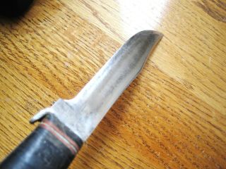 Vintage Ranger Fixed Blade Knife,  made in USA with Patent No.  5 