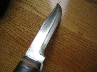 Vintage Ranger Fixed Blade Knife,  made in USA with Patent No.  5 