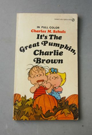 Its The Great Pumpkin Charlie Brown Schulz Signet Pb Book 1968 Halloween Vintage