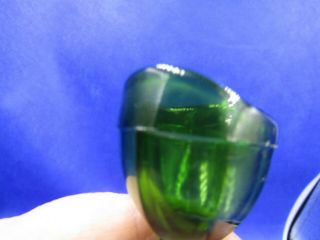 Vintage Glass Eye Medicine Cups - 3 - Cobalt,  Clear,  Green 2