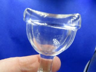 Vintage Glass Eye Medicine Cups - 3 - Cobalt,  Clear,  Green 3